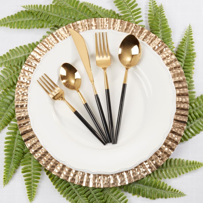 Golden Glint Two-Tone Flatware