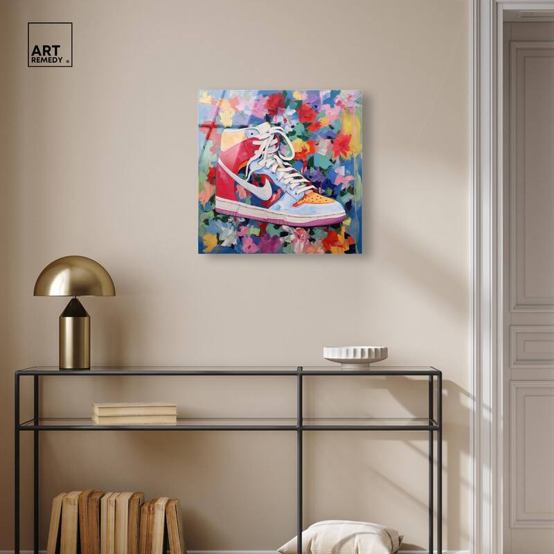 Whimsical Sneaker Acrylic by Art Remedy, Ready to Hang
