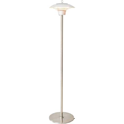 Hanover Electric Halogen Infrared Stand Heat Lamp, Silver