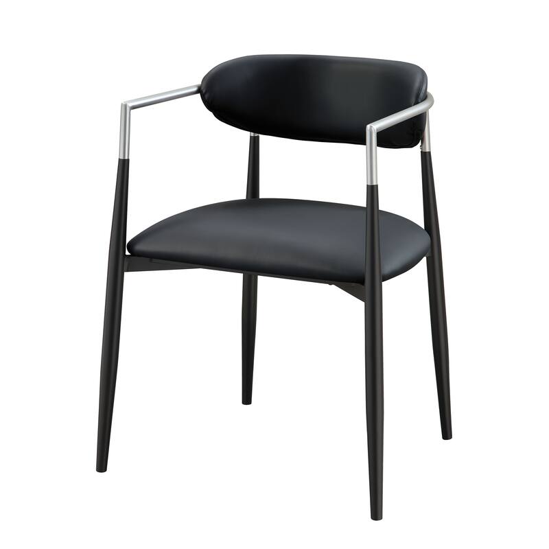 Gavan Synthetic Leather Arm Chair (Set Of 2)