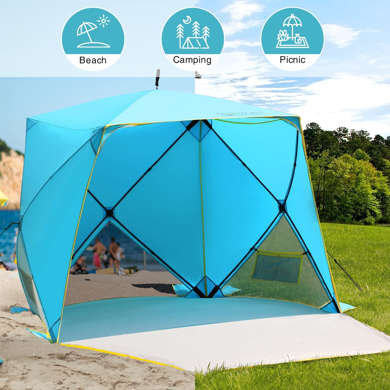 Beach Shelter Oztrail Pop Up Tent LiFE! Sumatra Sun Shelter
