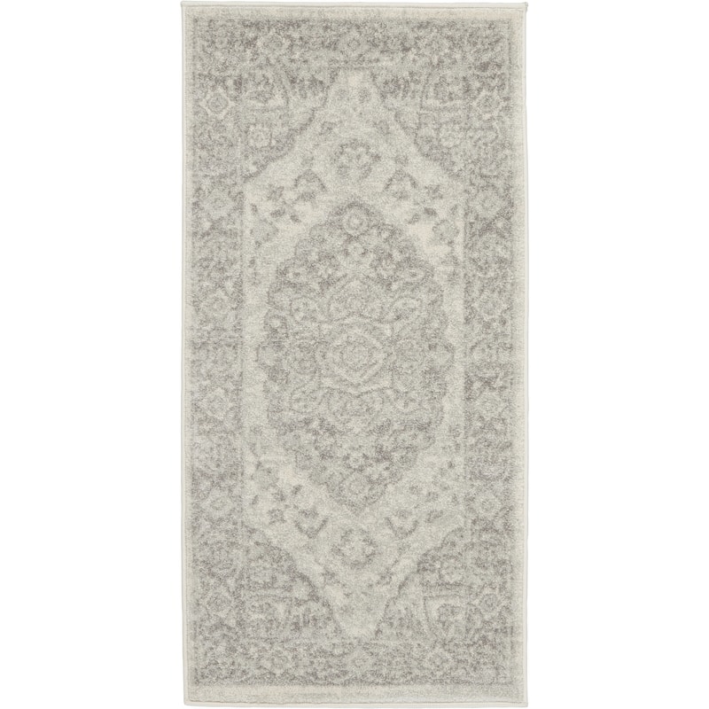 HomeRootsFloral Medallion Transitional Rectangle Area Rug - 48' X '24' X '0.5