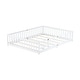 preview thumbnail 34 of 173, Toddler Floor Bed with Fence and Door, Montessori Platform Floorbed with Safety Guardrails for Children Boys Girls Kids Playroom