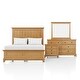preview thumbnail 21 of 22, Furniture of America Wellington Farmhouse Natural Oak 4-Piece Wood Kids Bedroom Set