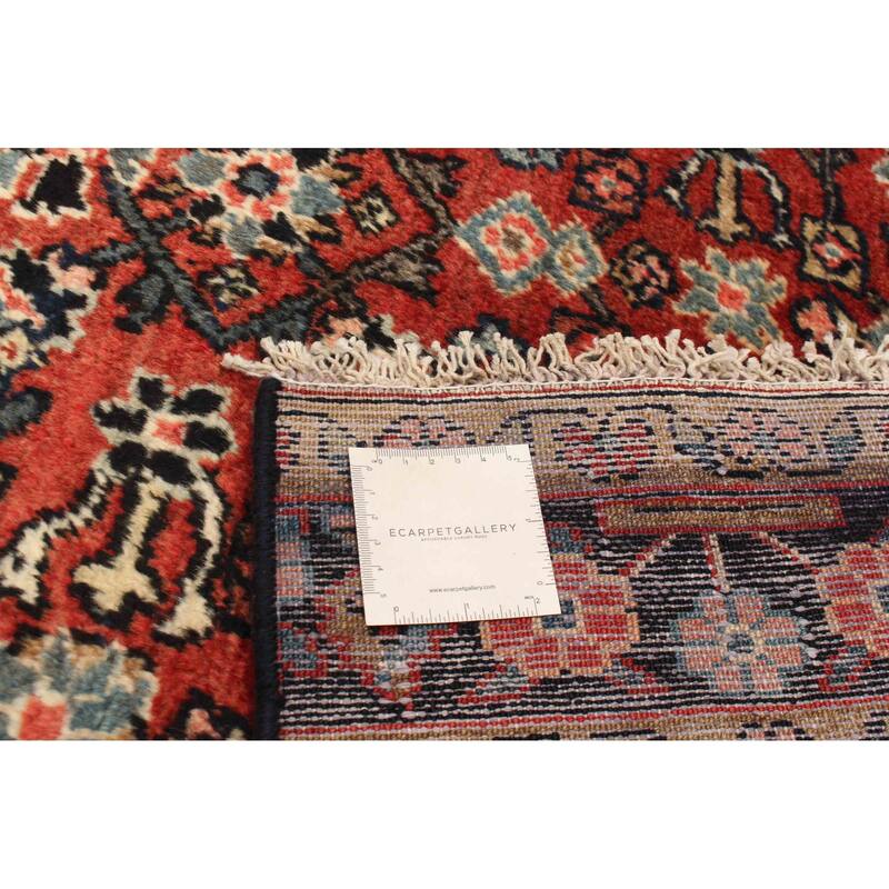 ECARPETGALLERY Hand-knotted Andelz Red Wool Rug - 3'7 x 7'4