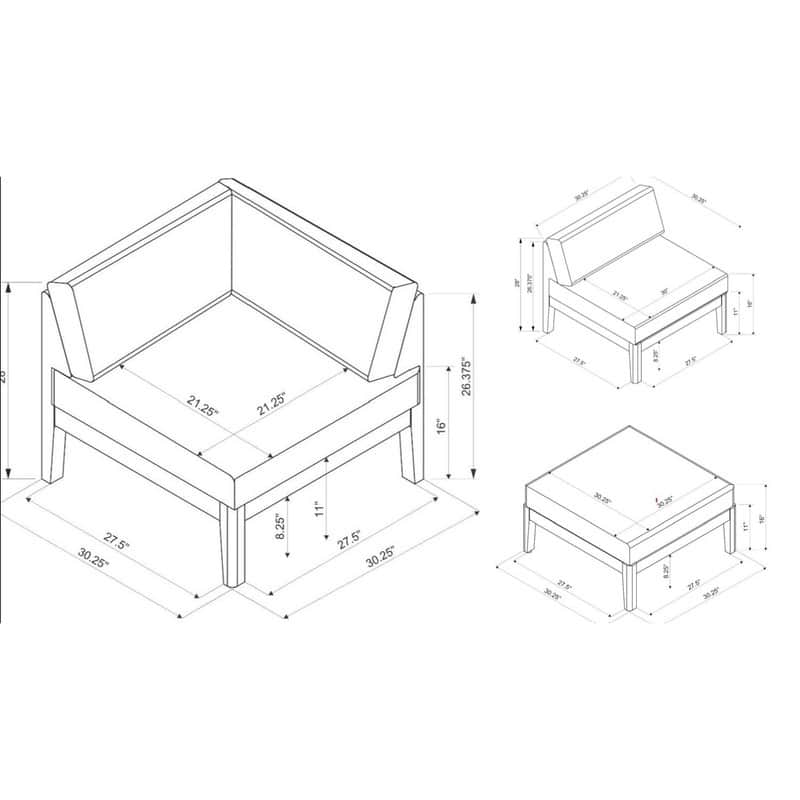 Sayre Four Piece Outdoor Patio Set