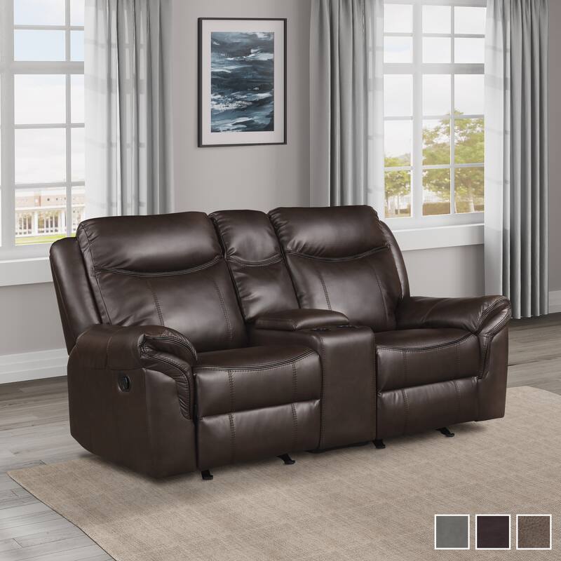 Brisa Manual Double Glider Reclining Loveseat