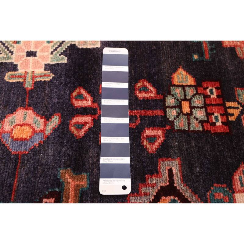 ECARPETGALLERY Hand-knotted Andelz Dark Navy Wool Rug - 3'9 x 10'3