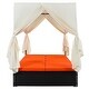 preview thumbnail 5 of 25, Outdoor Adjustable Patio Wicker Sunbed Daybed with Cushions and Canopy
