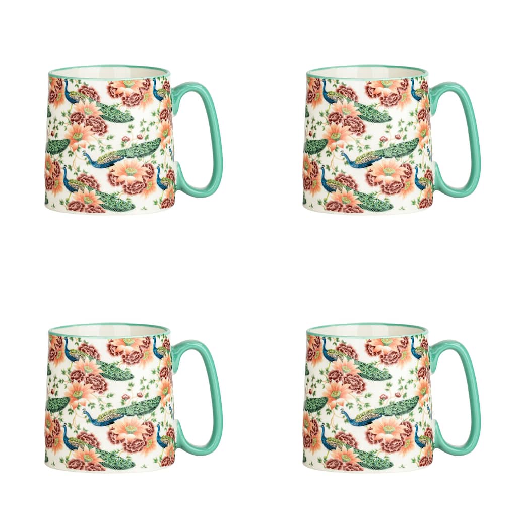 10 Strawberry Street Bella Animal Mugs, Set of 4