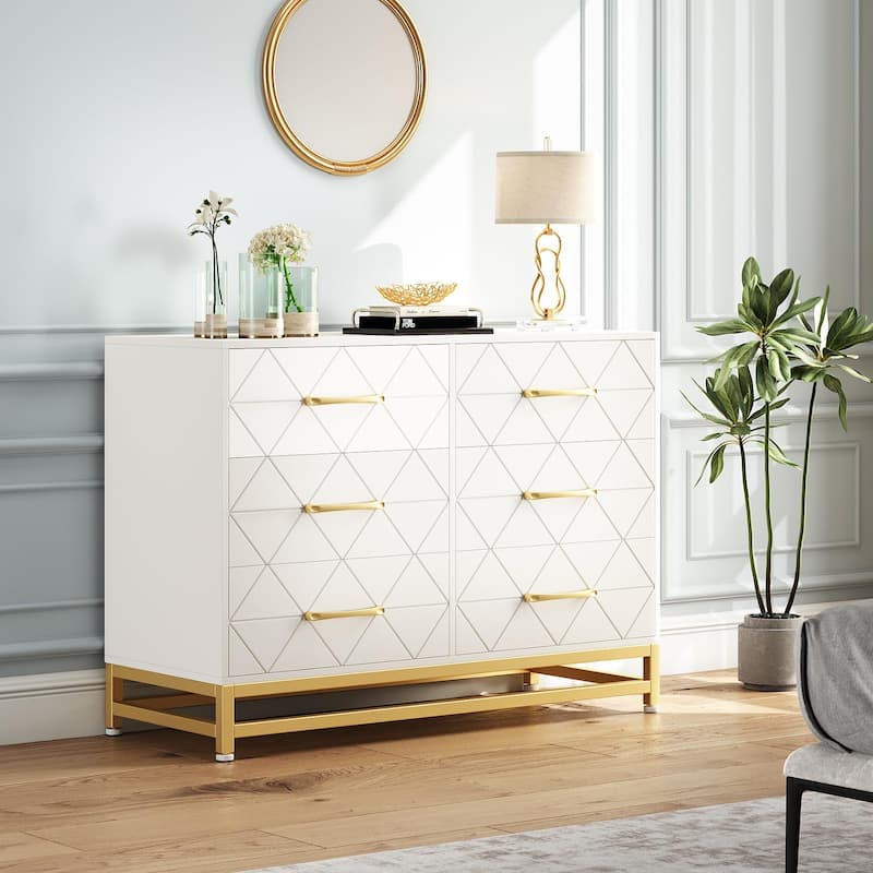6/8 Drawer Dresser for Bedroom, Large Modern Storage Chest for Closet