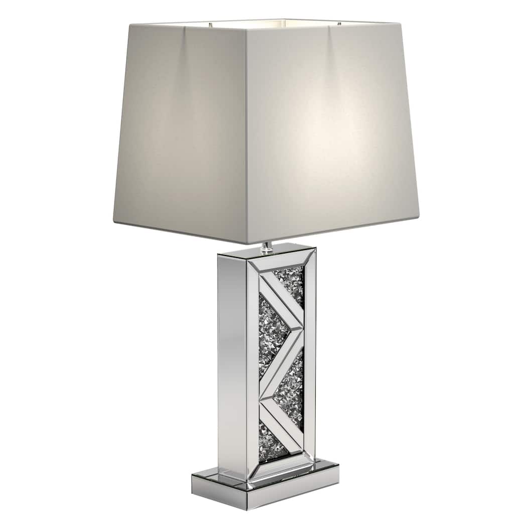 Glamorous Modern Crystal Designed Mirrored Table Lamp