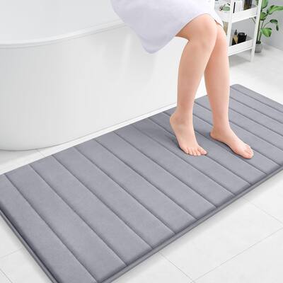 Memory Foam Bath Mat 59x24, Ultra Soft and Absorbent Bathroom Rugs, Non-Slip, Machine Wash Dry,Thick Bath Rug Carpet