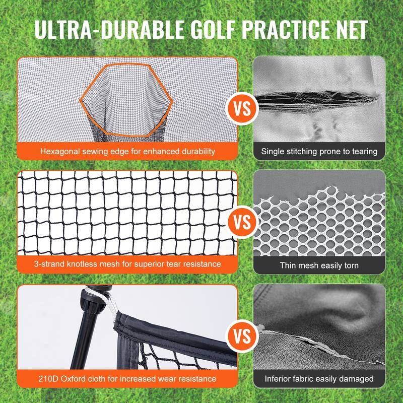Golf Practice Hitting Net, Huge Personal Driving Range for Indoor or Outdoor Use, Portable Home Golf Aid Net