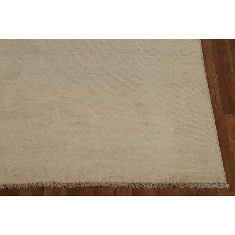 Modern Gabbeh Oriental Rug Hand-Knotted Wool Carpet - 6'8" x 9'7"