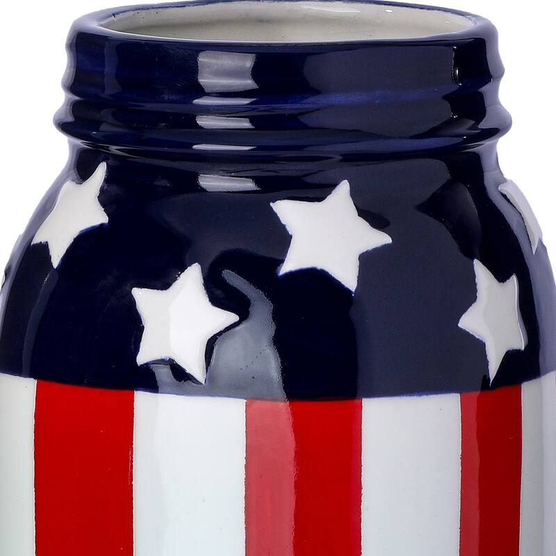 6.5" Ceramic American Spirit Canning Jar