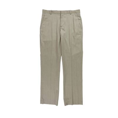 Perry Ellis Mens Linen Casual Trouser Pants, Beige, 30W x 30L - 30W x 30L