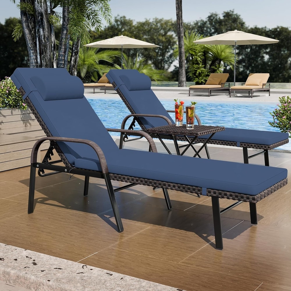 Blue Outdoor Chaise Lounges Bed Bath Beyond