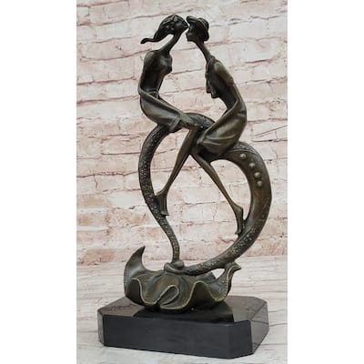 Everlasting Love Solid Bronze Sculpture Abstract Modern Artwork By Collet