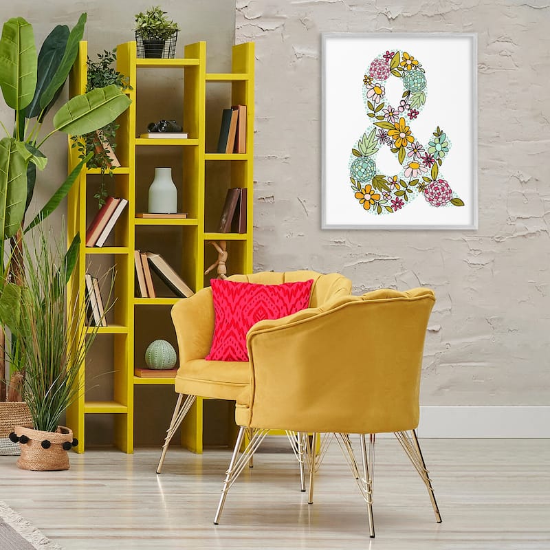 Stupell Hydrangea Florals Ampersand Framed Giclee Art Design By Mandy Ford Art + Illustration
