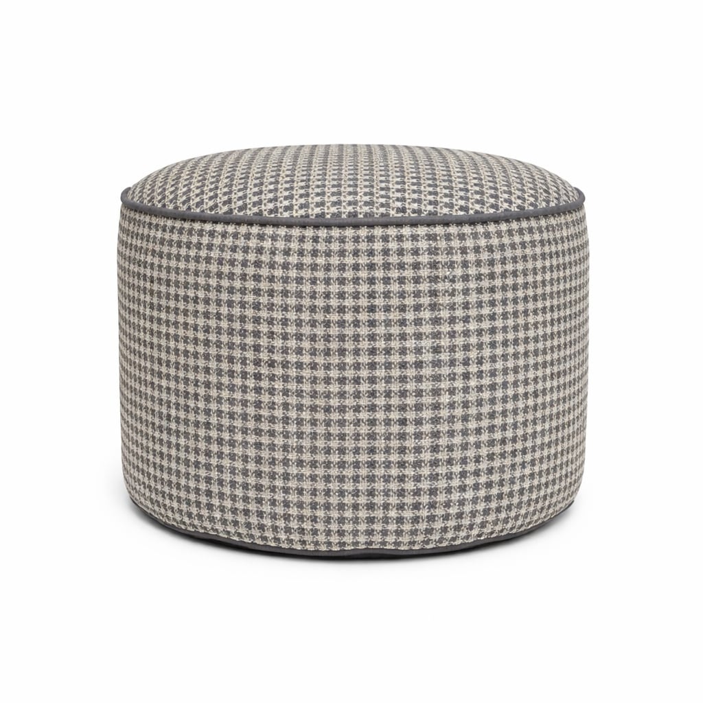 Furley Grey Tall Pouf