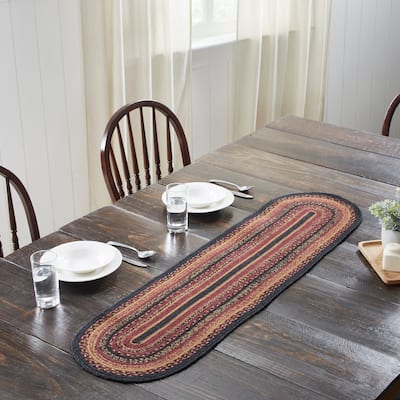 Heritage Farms Jute Oval Runner 13x48