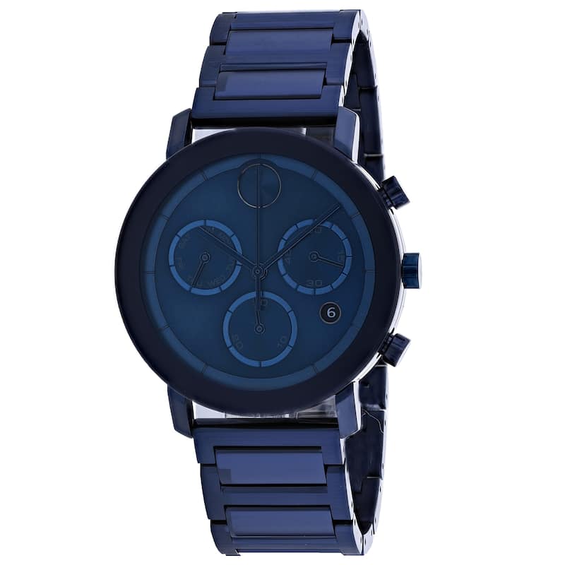 Movado Men's Bold Blue Dial Watch - 3600683 - One Size