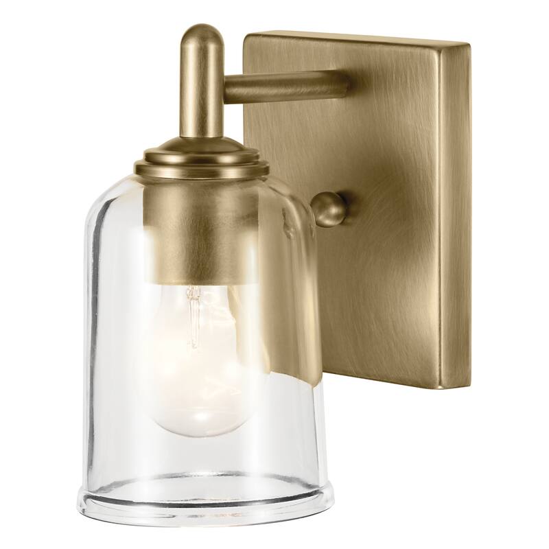 Kichler Lighting Shailene 1-Light Wall Sconce Light with Clear Glass