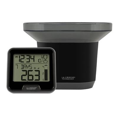La Crosse Technology T84237 Wireless Digital Rain Gauge with Indoor Temperature
