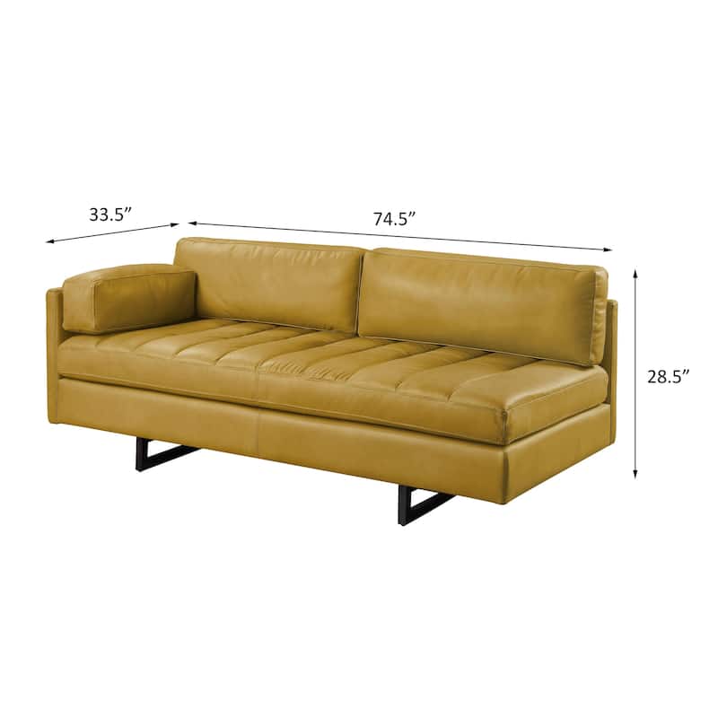 Rahalia Turmeric Sofa with Loose Seat