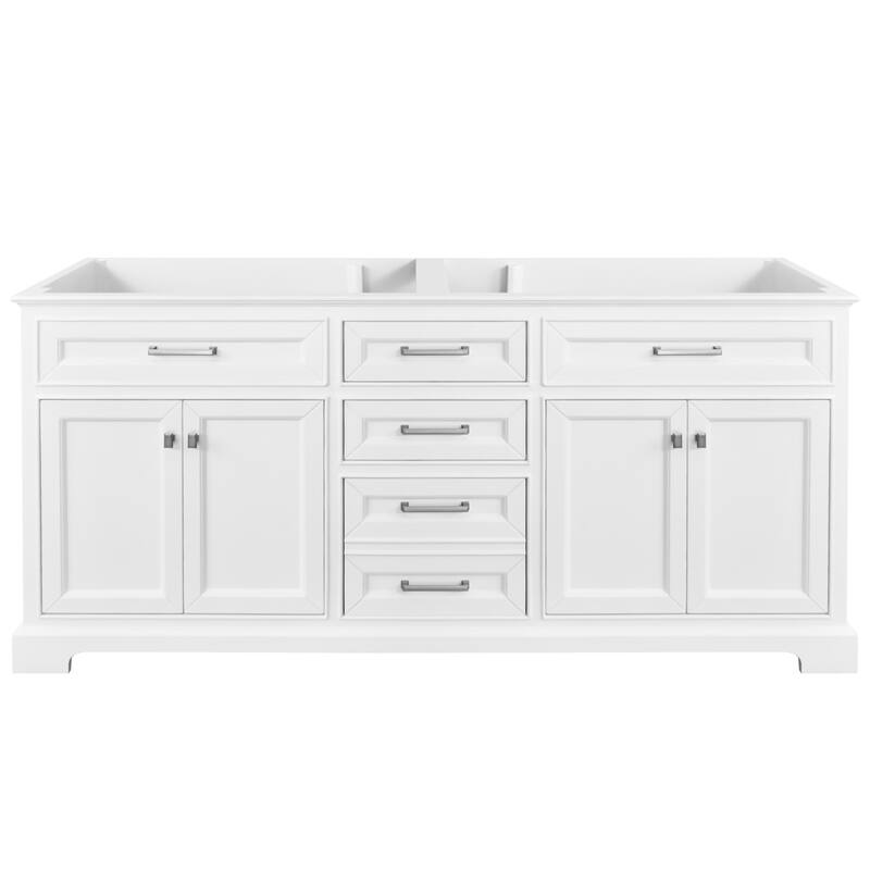 Nephelily 48" 60" 72" Vintage Uni-Vanity Bathroom Cabinet, Tall Drawer - 72 in. Base Only No Top