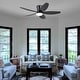 preview thumbnail 6 of 10, 36/42/48 Inches Flush Mount Ceiling Fan for Small Room,Living Room,Bedroom,Patio