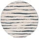 preview thumbnail 51 of 70, SAFAVIEH Venus Shag Moeidur 1.75-inch Thick Rug 6'7" Round - Ivory/Turquoise - Round