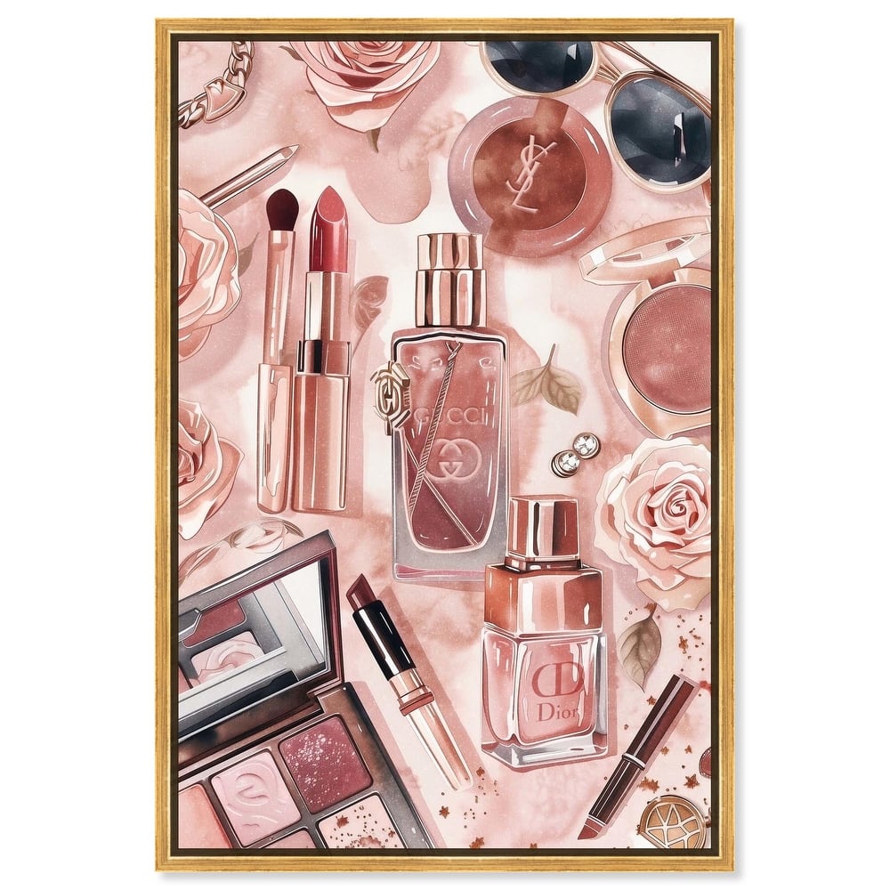 Glam Sparkle Lay Out Canvas by Art Remedy