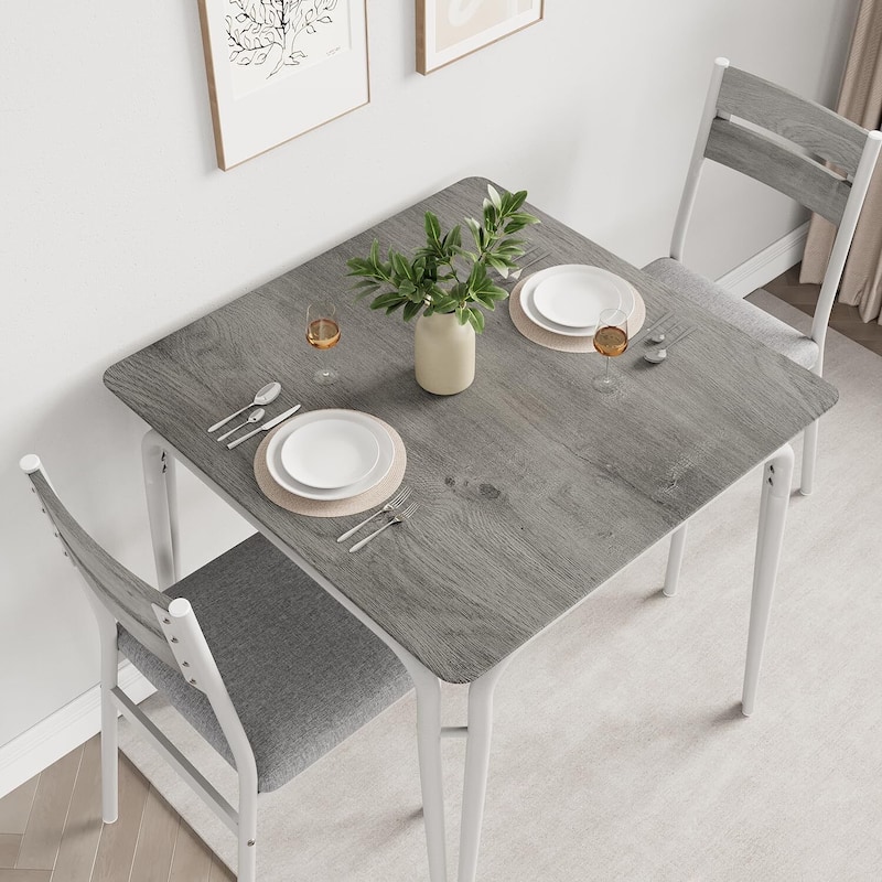 Dining Table for 2, Space Saving Square Dinette for Kitchen, Dining Room