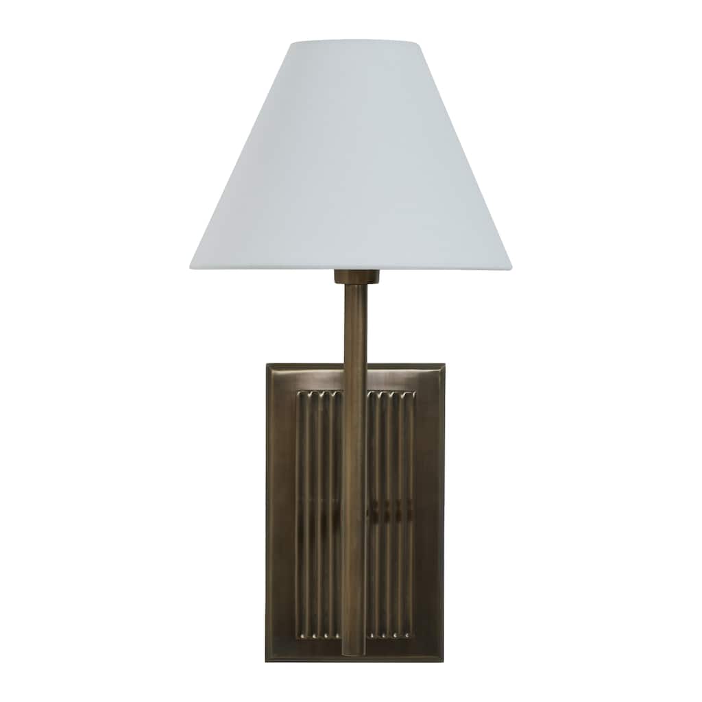 Renwil Solaria 19" Dark Antique Brushed Brass 1-Light Wall Sconce