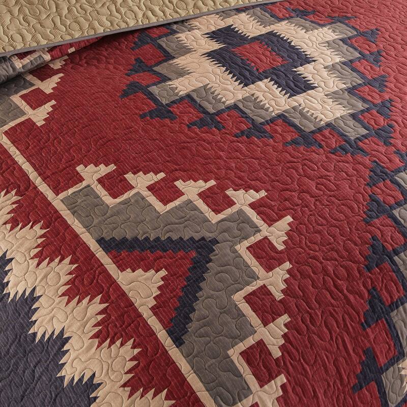 Donna Sharp Mojave Red UCC 3 PC Quilt Set