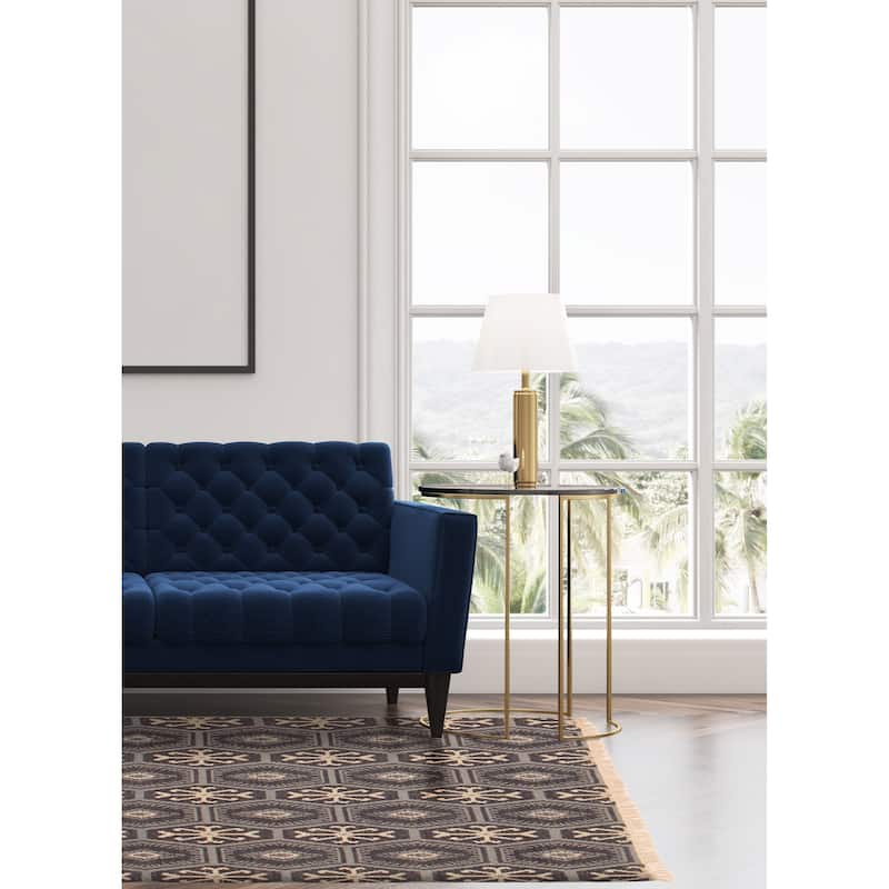 Ankara Grey Kilim 5'2" x 8'2" - 5'2 x 8'2