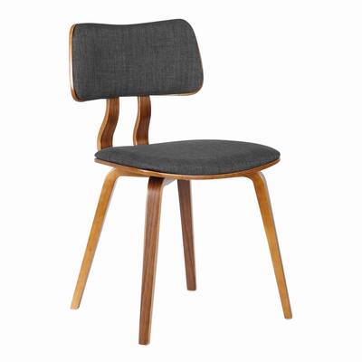 Brown/Gray Fabric Upholstered Wood Frame Dining Chair, Sturdy Dining Chair for Dining Rooms - 19