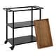 preview thumbnail 13 of 24, Kate and Laurel Giles Metal Bar Cart with Tray - 28x13x30