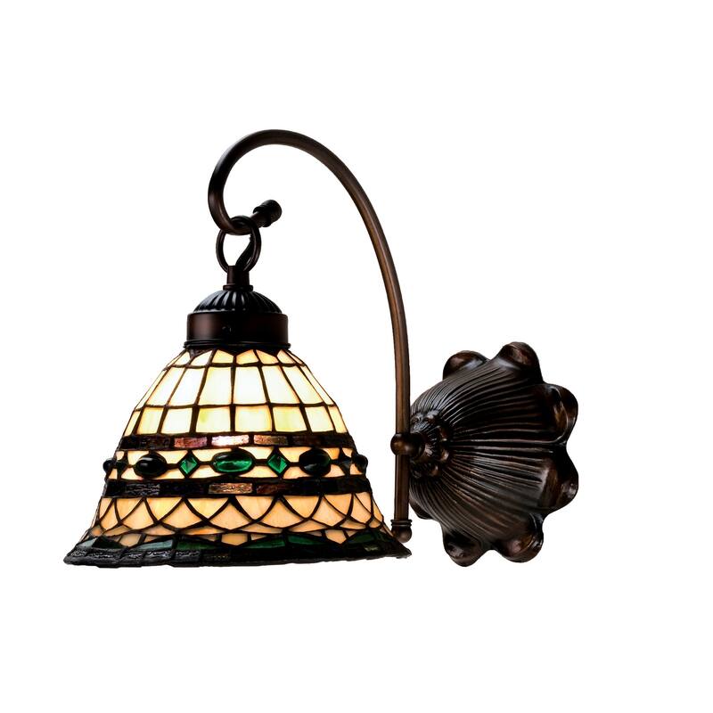 8"W Tiffany Roman Wall Sconce