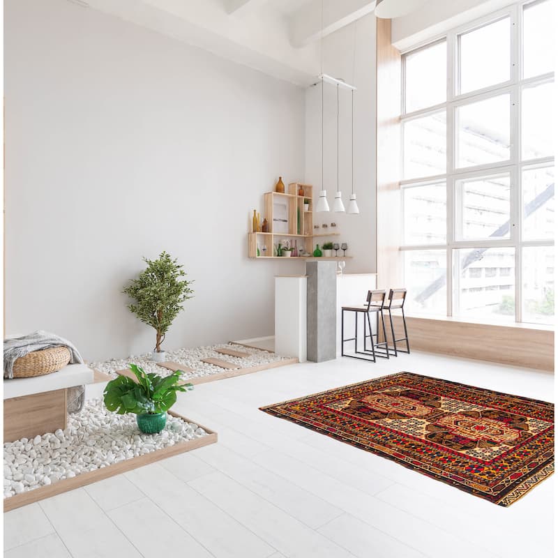 Teimani Brown Rug 2'10" x 4'8" - 2'10 x 4'8