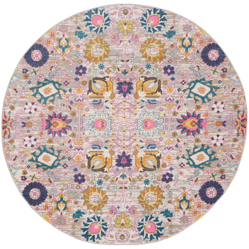 Nourison Passion Boho French Country Floral Area Rug.