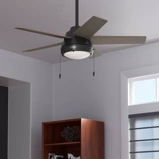 Hunter 44" Burroughs Ceiling Fan with LED Light, Pull Chain