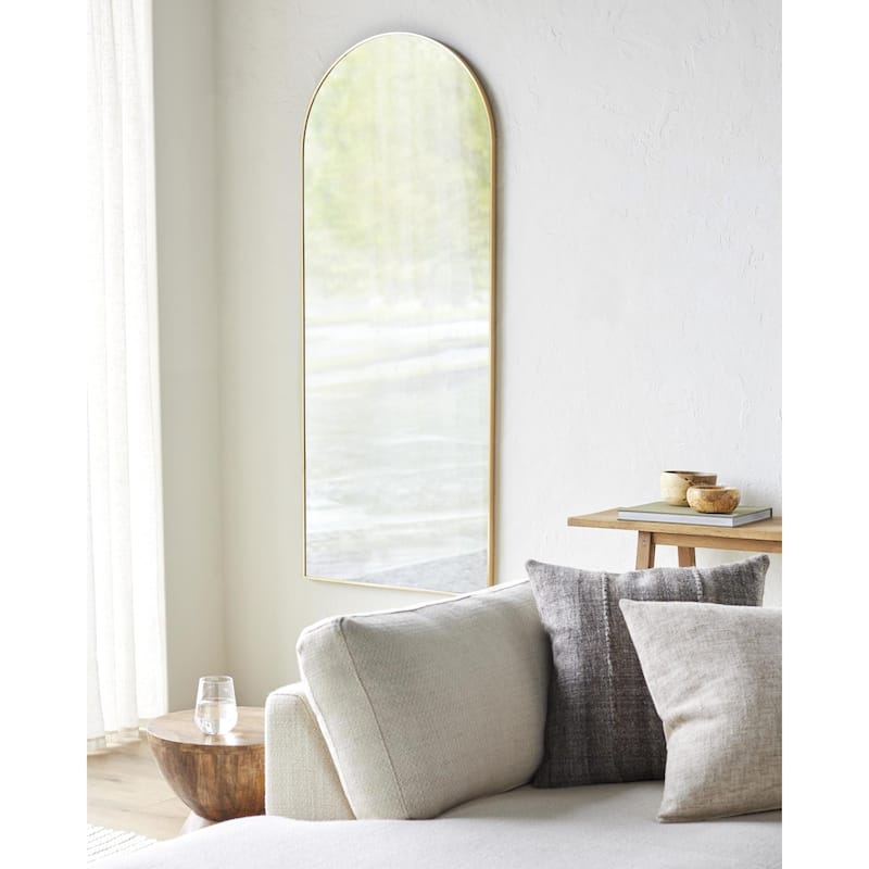Livabliss Aranya Modern & Contemporary Wall Mirror - 67"H x 28"W - Gold