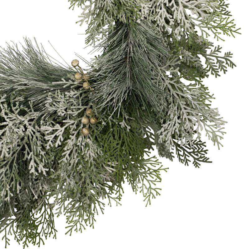 Real Touch™ Cedar and White Pine Artificial Christmas Wreath - 30" - Unlit