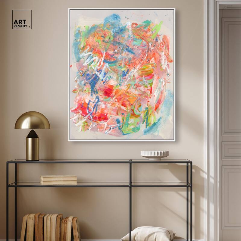 Swirling Hues II Canvas by Art Remedy