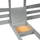 preview thumbnail 7 of 25, Solid Pine Wood and MDF Full over Twin & Twin Bunk Bed,Built-in Drawer and Shelf,with Slide and Storage Staircase