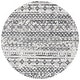 preview thumbnail 9 of 35, SAFAVIEH Tulum Nawal Boho Rug 6'7" Round - Ivory Grey/Charcoal - Round
