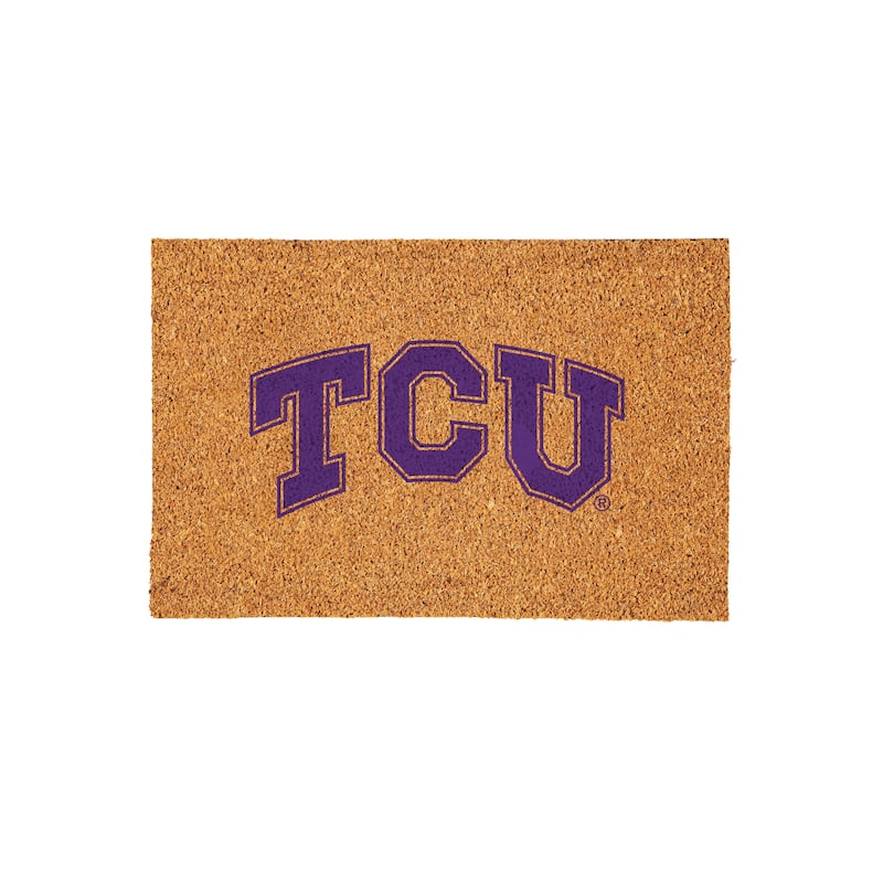 Texas Christian University Full Color Indoor/Outdoor Coir Mat